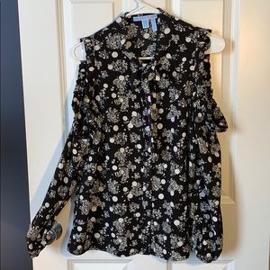 Draper James cut out sleeve blouse